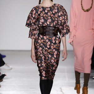 A Détacher Floral Silk Long Dress Size 4  (Fits 0-4, XS/S)